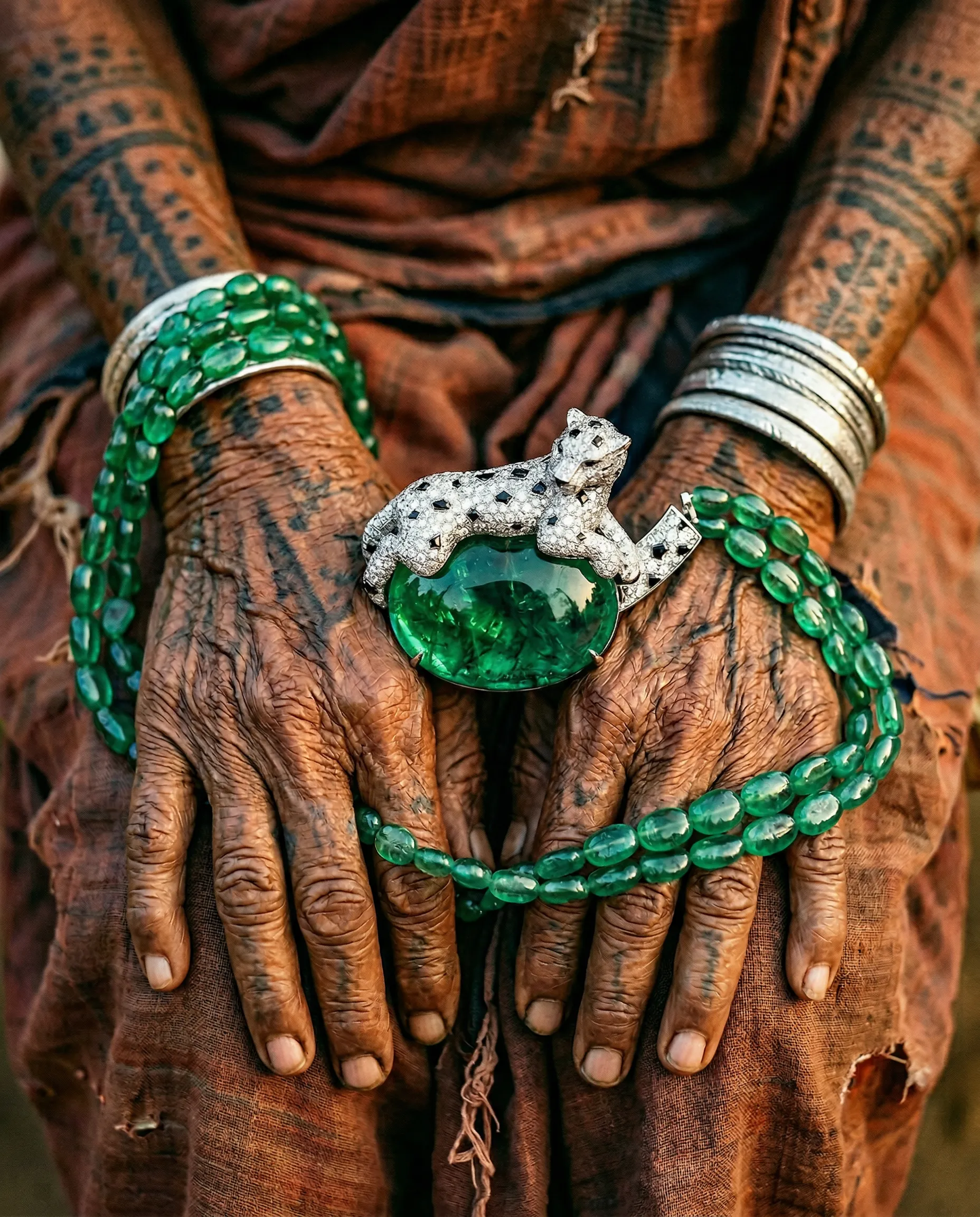 Collar Cartier Esmeraldas - Imagen campaña 3